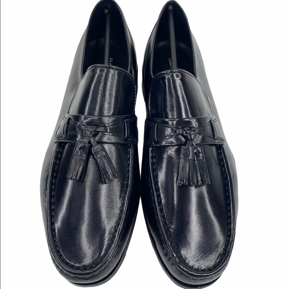 Florsheim Como Moc Toe Tassle Loafer Black Shoes - Picture 4 of 13